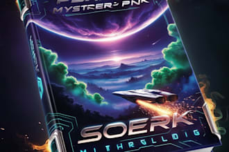 design stunning sci fi, fantasy book cover art