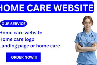 homecare website ,health care website, home care logo