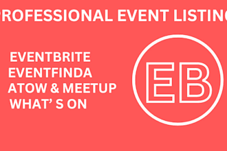 do eventbrite, eventfinda, atdw event listing