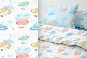 design watercolor seamless pattern, for textile prints