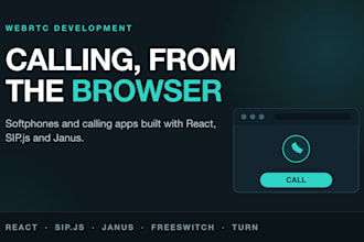 build a browser calling app or webrtc softphone with react and sip js