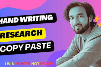 do hand writing assignment job research work and copy paste