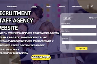 build recruitment job portal website, staffing agency website