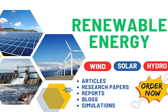 do solar pv, wind, and renewable energy projects and reports