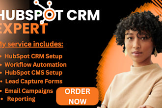 set up hubspot crm, hubspot website, hubspot automation workflow, hubspot cms