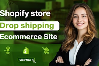 create a shopify store or dropshipping website or ecommerce site
