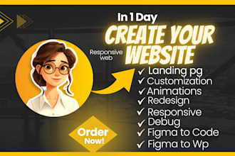 build static website or HTML,CSS landing page or portfolio website