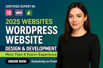 develop responsive wordpress website development with divi and elementor pro