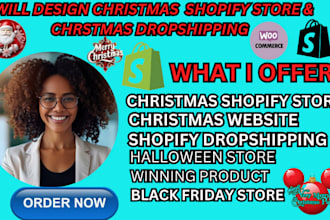 design awesome shopify christmas store christmas dropshipping halloween store