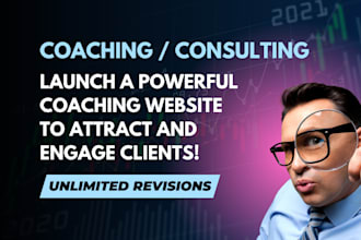 design a life coaching website with booking for speakers and trainers