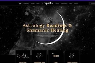 design spiritual product website spiritual product shopify store tarot website