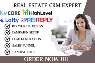 set up kvcore crm lofty website kv core boldtrail website lofty crm and campaign