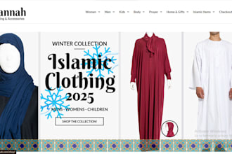 build abaya ecommerce website niqab hijab shopify store jalabia online shop