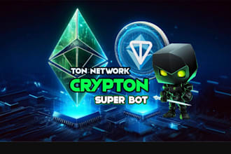 make volume, tracker, trading bot, mini app like hamster on ton, base, tron