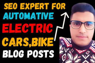 do SEO to increase traffic for automotive electric car vehicle,bike blog  post