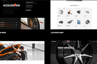 design automotive website, mechanic shop website, car, vehicle repair websites