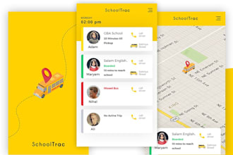 build school bus tracking app, office bus tracking app