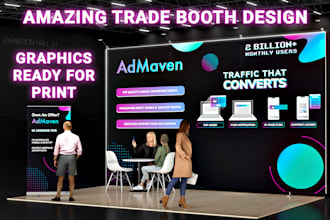 design trade show booth with premium graphics