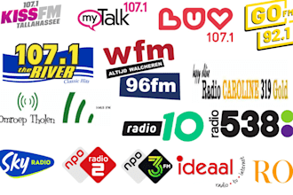 organically airplay and promote your single track on zeeland, gelderland radio