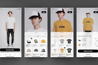 do augmented reality app for cloth, shoe, and watch try on