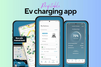 build ev charging app, taxi booking app, carpooling app as mobile app developer
