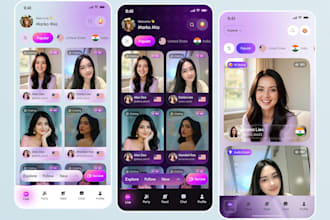 develop dating app, social chat app, social media app, video streaming app