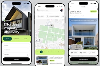 real estate app, house renting app, property renting app web