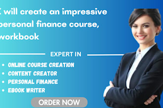 create an impressive personal finance course, workbook