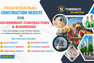 build construction hvac and handyman website for government contracting agencies