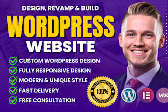 build, revamp, redesign, and modernize your wordpress website with a fresh look