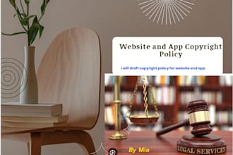 draft copyright policy for website and app