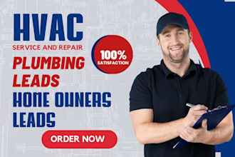 generate high quality hvac leads plumbing leads air ducts leads hvac website