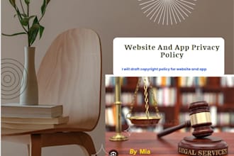 write privacy policy for website and app