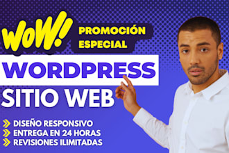 crearé sitios web, blogs y sitios empresariales responsivos en wordpress