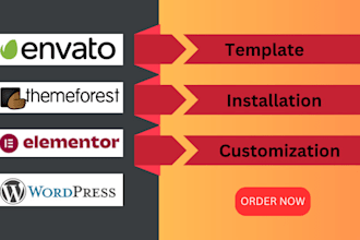 install import edit envato elementor kit themeforest theme with wordpress setup