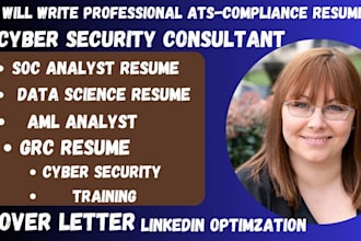 write perfect IT, grc analyst, technical, cybersecurity and data analyst resume