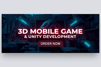 do attractive unity game development, game creation and reskin 2d 3d mobile game