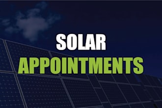 generate solar appointments for US