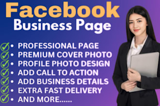 do professionally facebook business page create and setup
