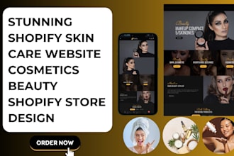 design shopify skin care website cosmetics store beauty shopify store spa shop