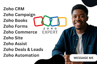 setup zoho CRM, zoho campaigns, zoho one, integration, automation, customization