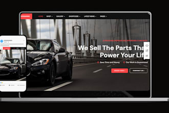 build auto parts shopify store automotive store auto part website car part store