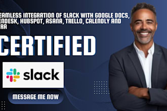 integrate slack with google docs, zendesk, hubspot, asana, trello, jira calendly