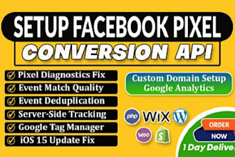 setup meta facebook pixel shopify google ads conversion tracking conversion API