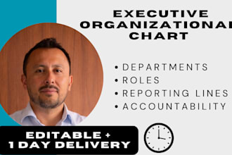 design an executive organizational chart and structure