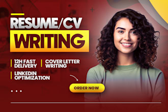 write professional executive resume, CV, cover letter, sales resume, tech resume