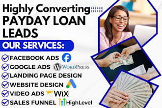 generate hot payday loan leads mca business loan leads payday loan website