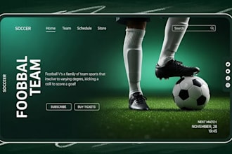 build sport academy, tournament website soccer football basketball coach website