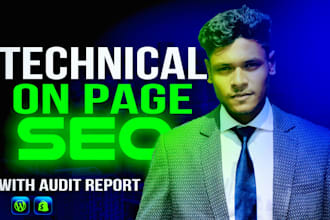 do on page SEO and technical optimization using yoast rankmath