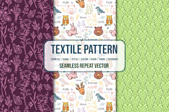 design seamless pattern, fabric and textile pattern design